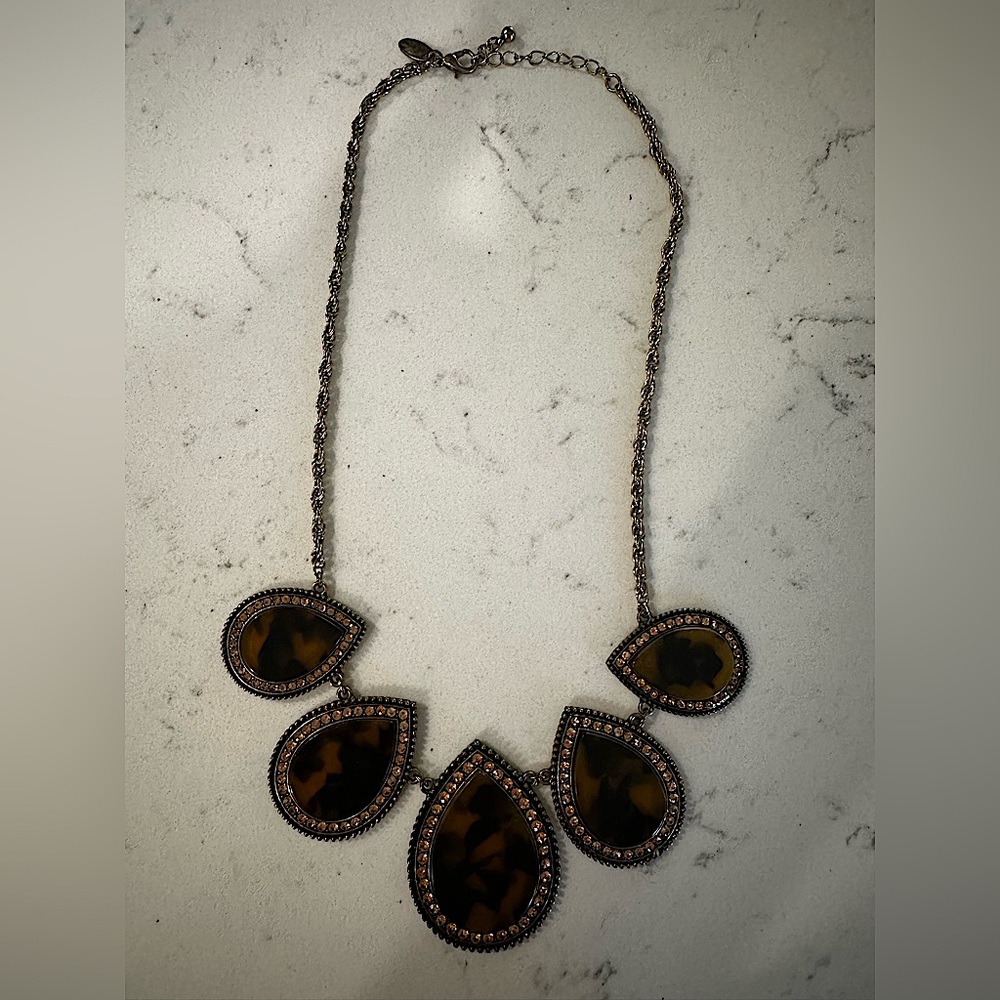 Chunky statement necklace.